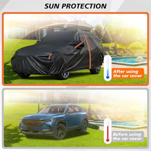 Funda impermeable para automóvil SUV, protección exterior co