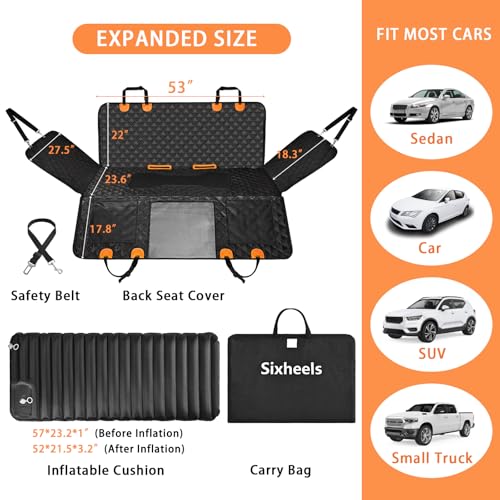 Funda para asiento trasero de automóvil, protector de asient