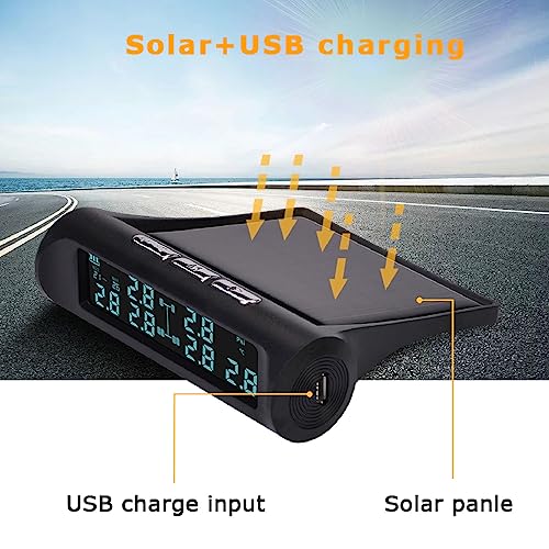 Sistema de monitoreo de presión de neumáticos para RV, USB y