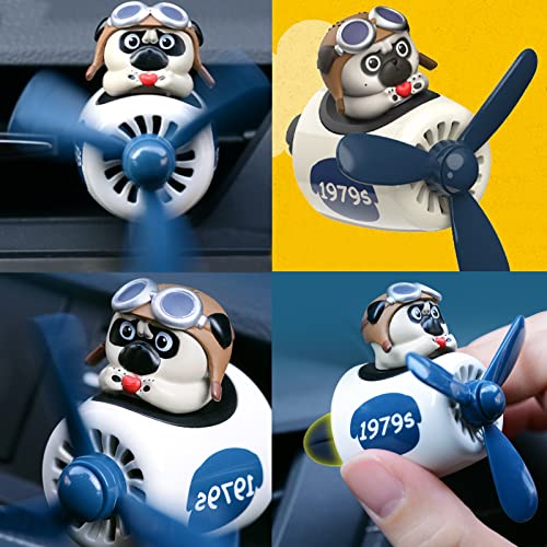 Cacacece Ambientador de coche Cute Dog Pilot - Fragancia cre