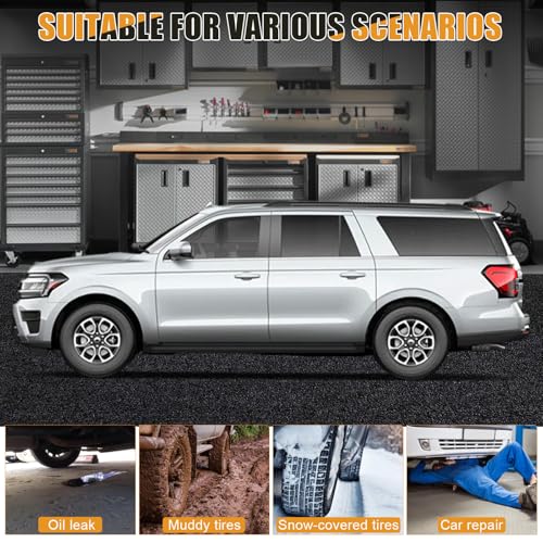 Tapete de garaje de 8.2 x 19 pies para SUV de tamaño complet