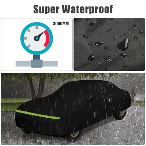 Funda impermeable para automóvil compatible con accesorios J