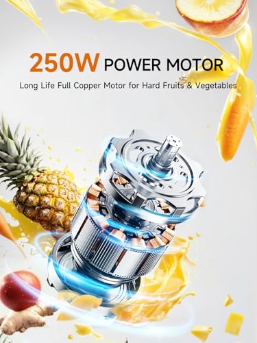Máquina exprimidora lenta para verduras y frutas, extractor