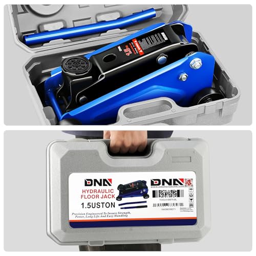 DNA MOTORING Gato hidráulico de perfil bajo para carretilla