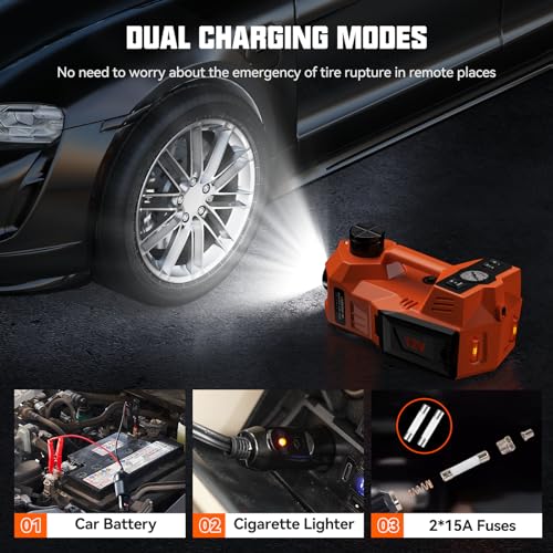 Kit de gato eléctrico para automóvil, 5 toneladas (11023 lib