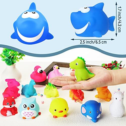 Paquete de 24 juguetes iluminados para el baño del bebé, juguetes flot