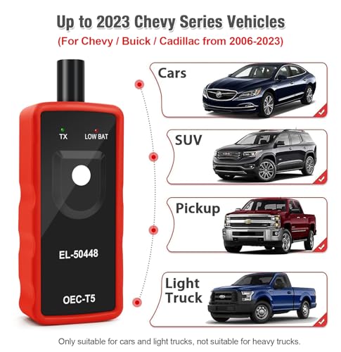 JDiag EL50448 TPMS Relearn - Sensor de presión de neumáticos