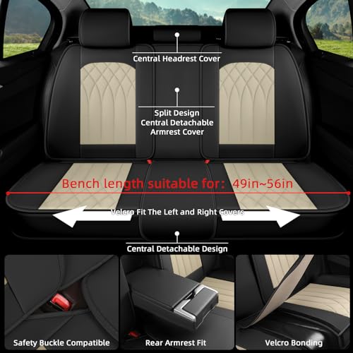 Juego completo de fundas de asiento de automóvil, 5 fundas d