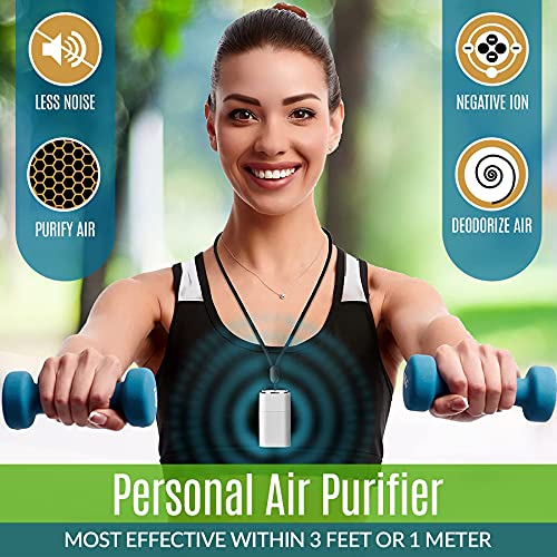 Collar purificador de aire portátil, dispositivo de aire per