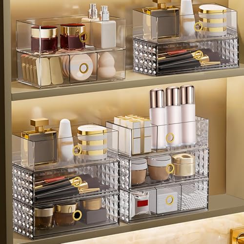 DASITON Organizador de maquillaje, cajones apilables para es