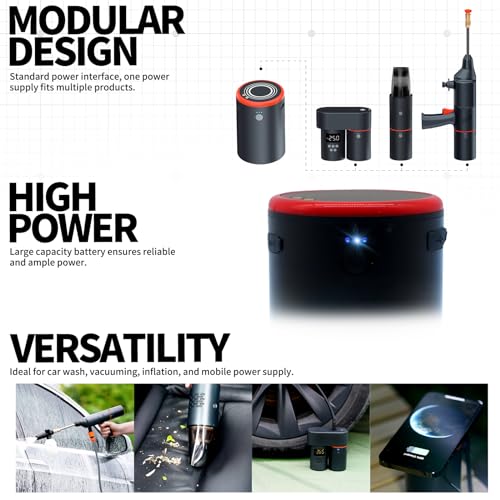 Kit de limpieza 4 en 1, lavadora eléctrica inalámbrica con b