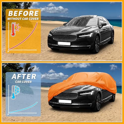 Cubierta de coche impermeable para todo tipo de clima, para