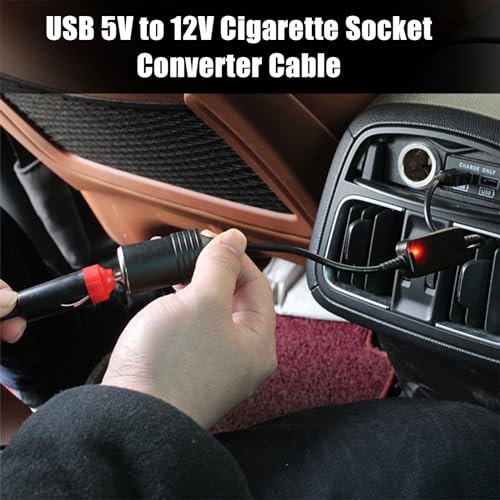 1 cable USB para automóvil, adaptador convertidor hembra de