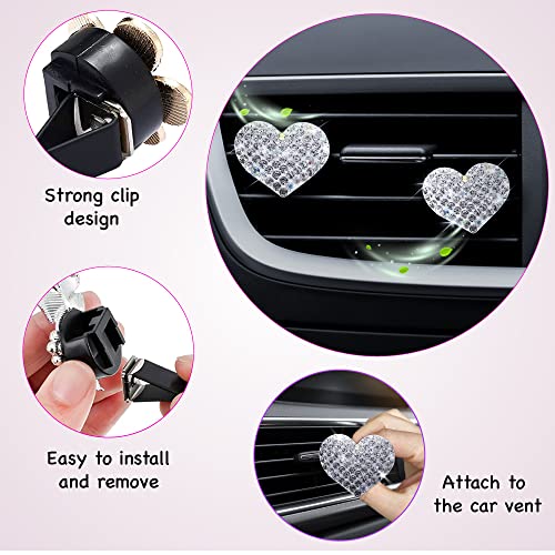 Accesorios de coche brillantes para mujeres, adolescentes, a