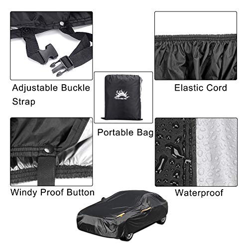 Fundas completas para automóvil sedán, impermeables, para to