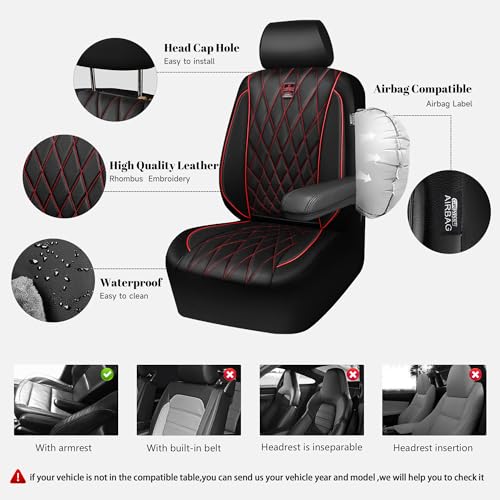 CAR PASS Piping - Juego completo de fundas de asiento de cue