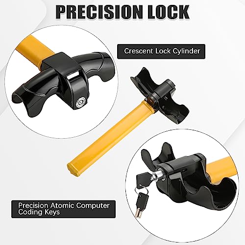 FLK Tech Cerradura giratoria antirrobo universal del volante
