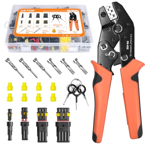 ANTOM Kit de conectores automotrices de 356 piezas, 26 juego