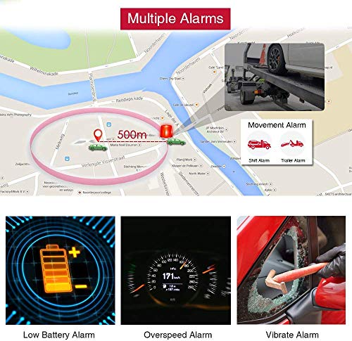 Rastreador GPS 4G para vehículos magnéticos ocultos, localiz