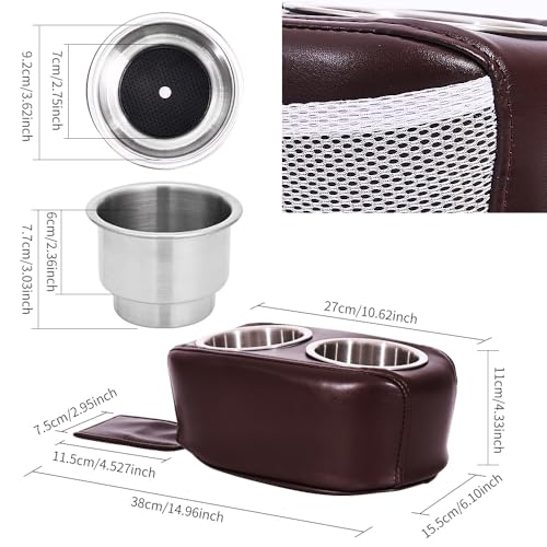 Pontón, soporte para vasos de asiento de barco, soporte dobl