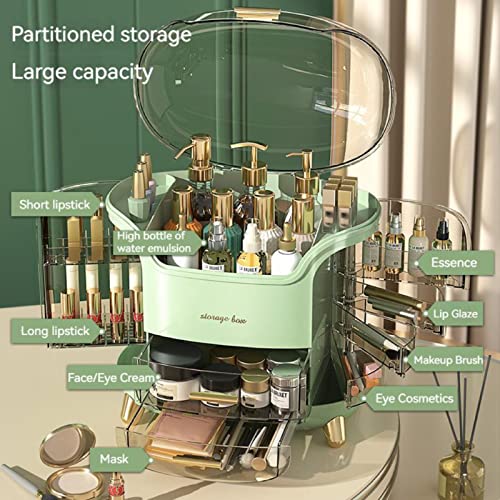 Organizador de maquillaje grande mejorado para encimera, caj