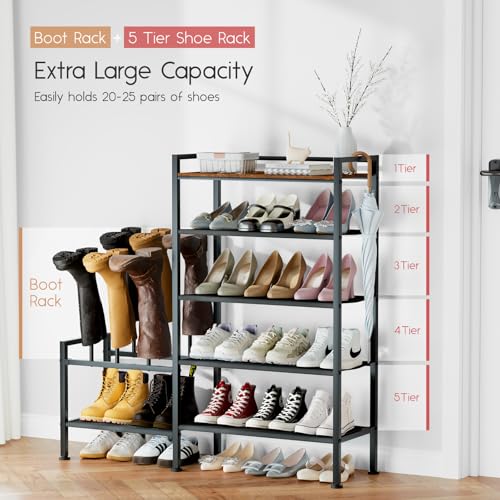 Zapatero organizador y almacenamiento – Zapatero de metal de