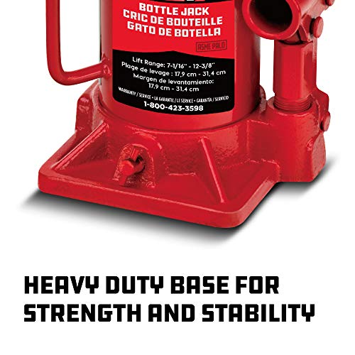Powerbuilt Gato de botella resistente de 12 toneladas, eleva