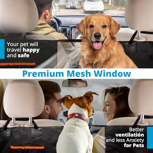 LunatINC – Hamaca para perro – Funda de asiento trasero para