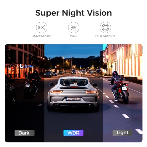 AM100 5G WiFi Dash Cam frontal, cámara de tablero 4K para au