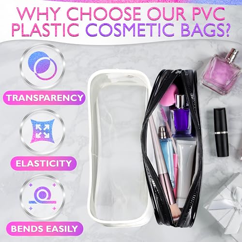 KETAR Estuche cosmético, 2 bolsas pequeñas transparentes, Ju