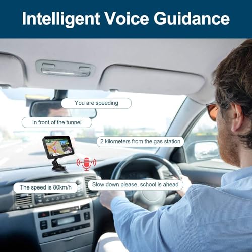 Navegación GPS para automóvil, mapa 2025, pantalla táctil de
