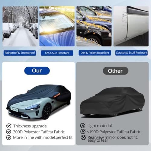 Funda impermeable de 6 capas para automóvil, protección para