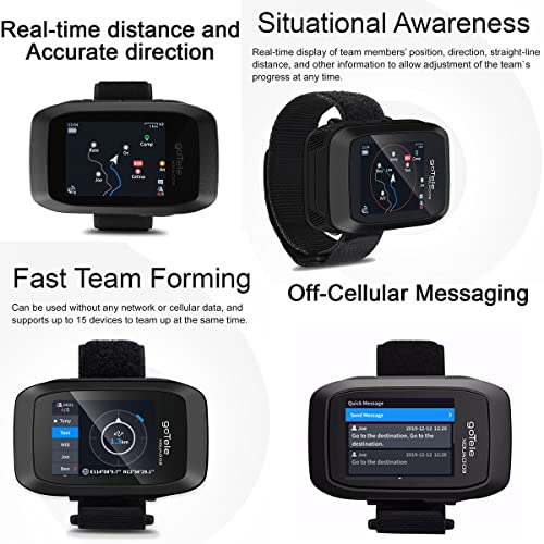 2 paquetes GPS portátil para senderismo grupo en tiempo real