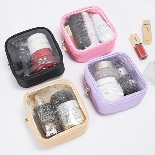 Bolsa de cosméticos transparente, mini bolsa de maquillaje p