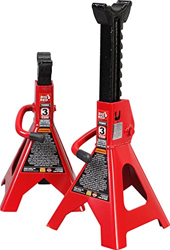 BIG RED T43202 Torin Heavy Duty Steel Jack Stands: 3 tonelad