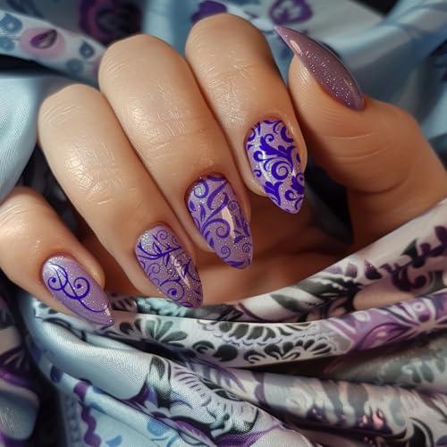 PH PandaHall 3 plantillas de arte de uñas con patrón de remo