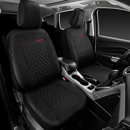 CAR PASS Funda acolchada de cuero para asiento de dos asient