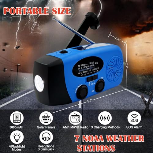 Radio solar iRonsnow IS-088+ con manivela para sintonizar AM