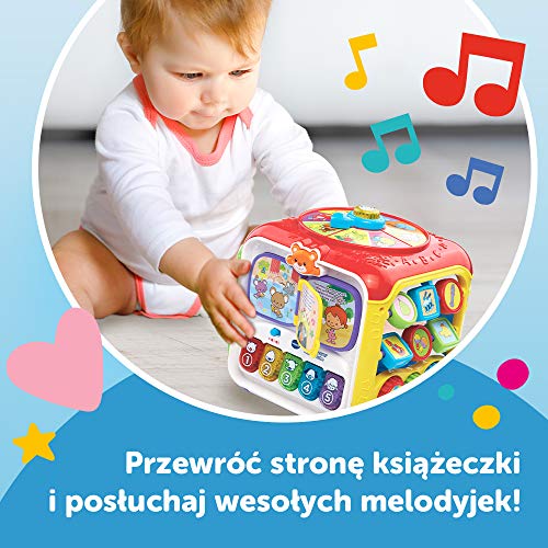 VTech Trefl - Cubo de actividades, juguete educativo electrónico, 6 pa