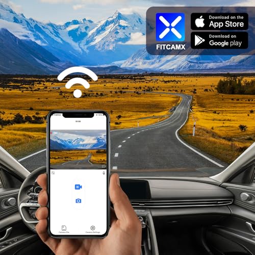 Fitcamx 2160P+trasera 1080P Dash Cam Adapts para Hyundai Ela