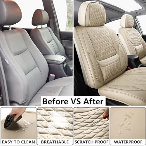Fundas de asiento de automóvil, fundas de cuero para asiento