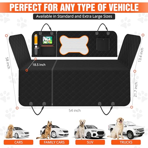 Fundas de asiento de automóvil para perros, 600D resistentes