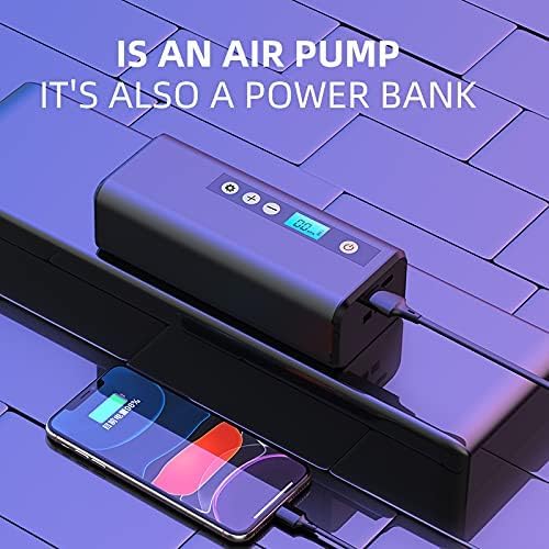 Mini bomba de aire eléctrica portátil, inflador de neumático
