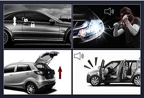 BANVIE Sistema de alarma para automóvil con kit de arranque