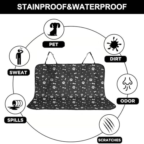 Funda de asiento de coche para mascotas, impermeable, protec