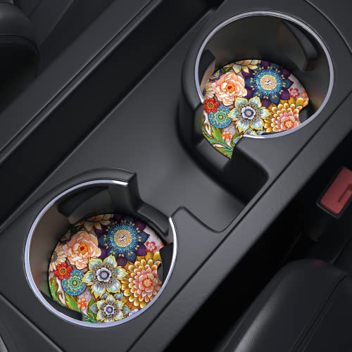 Nipichsha Portavasos para automóvil, posavasos para portavas