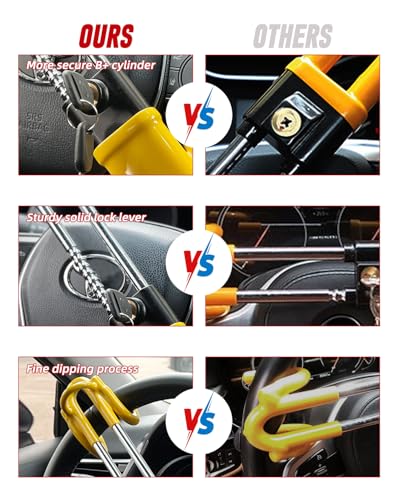 Cerradura de volante resistente, dispositivo de seguridad an