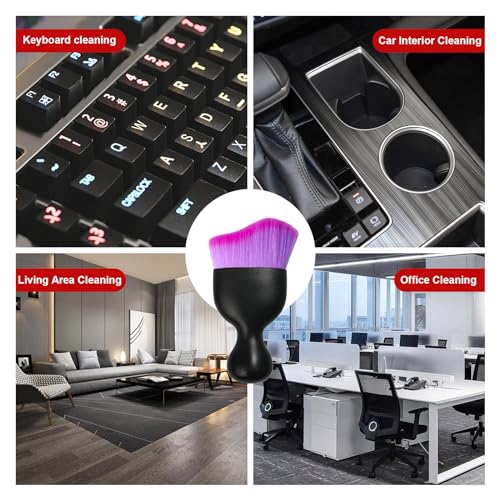 Ziciner Cepillo de detalles para automóvil, cerdas suaves cu