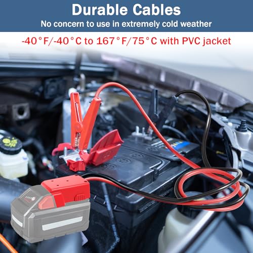 Abrazaderas de cable de puente para batería Milwaukee M18 de