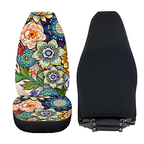 Fundas para asientos delanteros del auto, estampado brillant